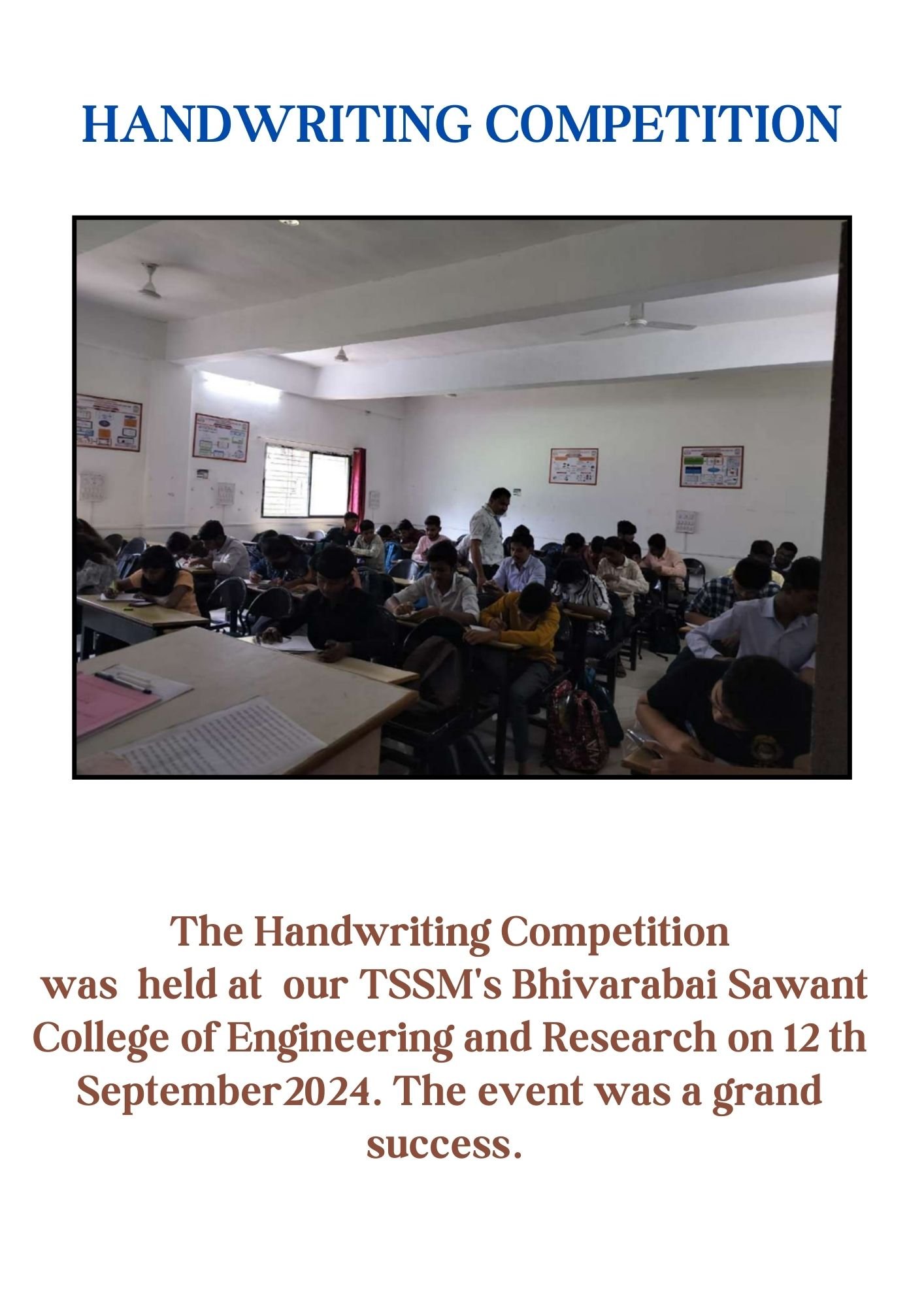 Handwriting competition